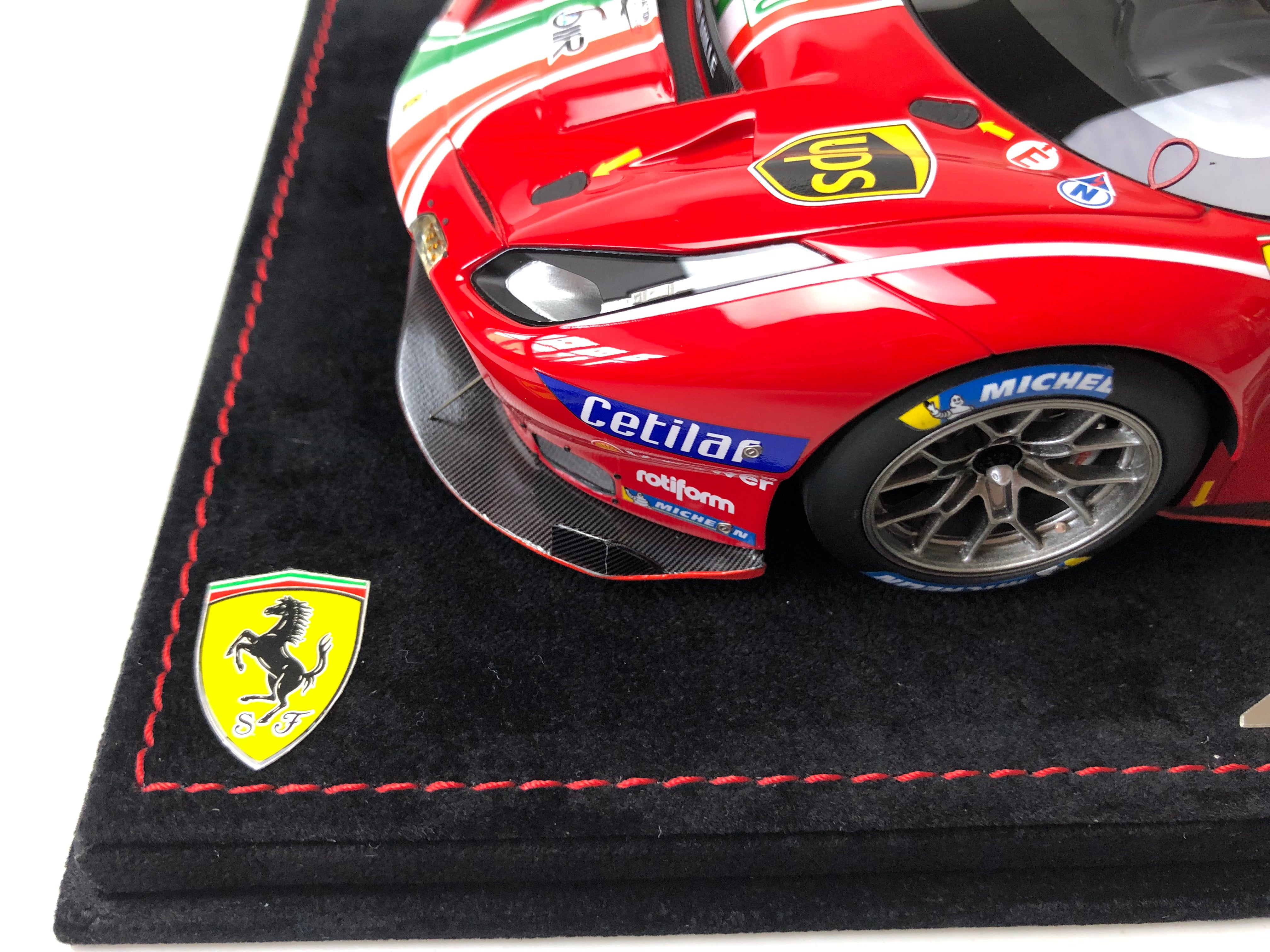 BBR 1:18 scale Ferrari 488 GTE Le Mans class winner #51